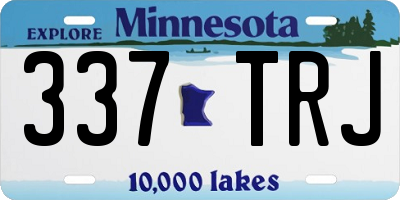 MN license plate 337TRJ