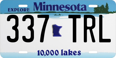 MN license plate 337TRL