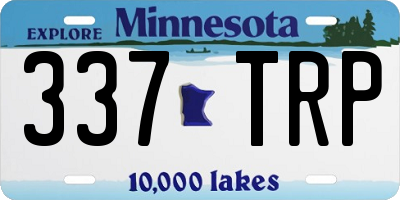MN license plate 337TRP