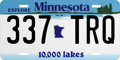 MN license plate 337TRQ