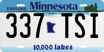 MN license plate 337TSI