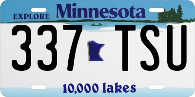 MN license plate 337TSU