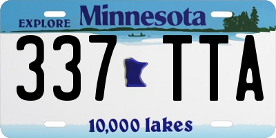 MN license plate 337TTA