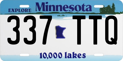 MN license plate 337TTQ