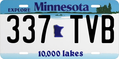 MN license plate 337TVB