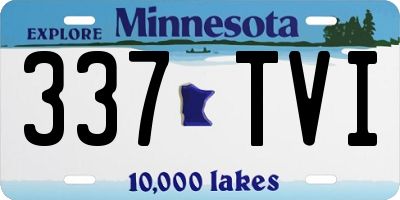 MN license plate 337TVI