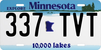 MN license plate 337TVT
