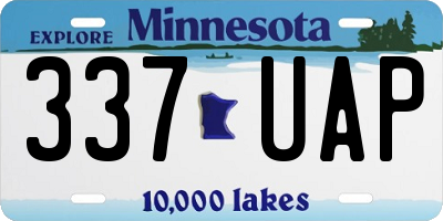 MN license plate 337UAP