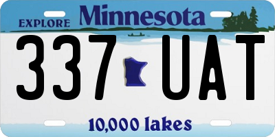 MN license plate 337UAT