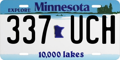MN license plate 337UCH