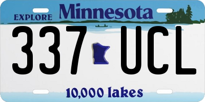 MN license plate 337UCL