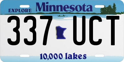 MN license plate 337UCT
