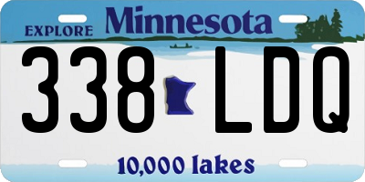 MN license plate 338LDQ