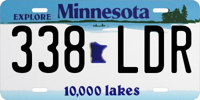 MN license plate 338LDR