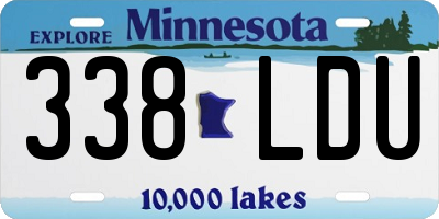MN license plate 338LDU