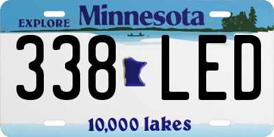 MN license plate 338LED