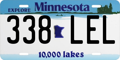 MN license plate 338LEL