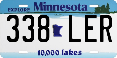 MN license plate 338LER