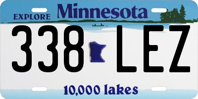 MN license plate 338LEZ