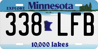 MN license plate 338LFB