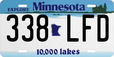 MN license plate 338LFD