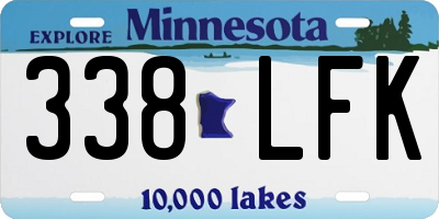 MN license plate 338LFK