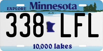 MN license plate 338LFL