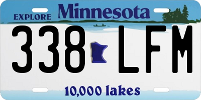 MN license plate 338LFM