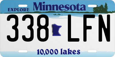 MN license plate 338LFN