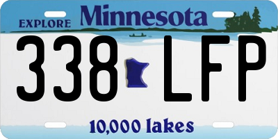 MN license plate 338LFP