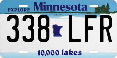 MN license plate 338LFR