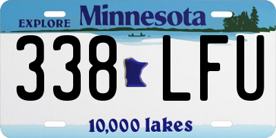 MN license plate 338LFU