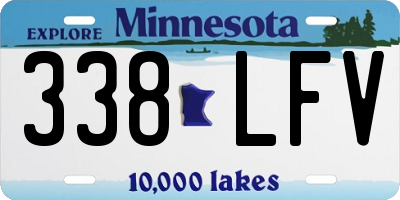 MN license plate 338LFV