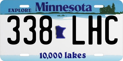 MN license plate 338LHC