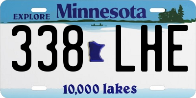 MN license plate 338LHE