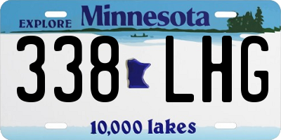 MN license plate 338LHG