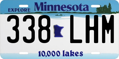 MN license plate 338LHM
