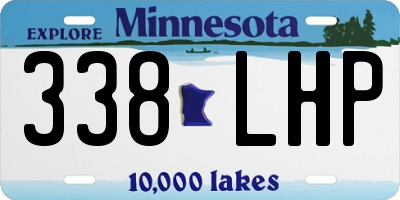 MN license plate 338LHP
