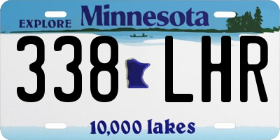 MN license plate 338LHR