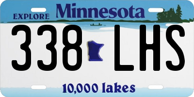 MN license plate 338LHS