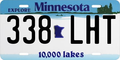 MN license plate 338LHT
