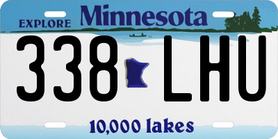 MN license plate 338LHU