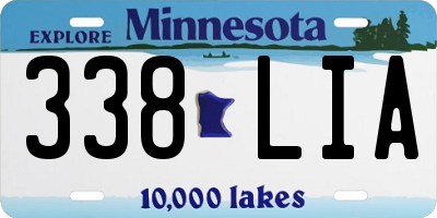 MN license plate 338LIA