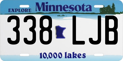 MN license plate 338LJB