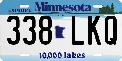 MN license plate 338LKQ