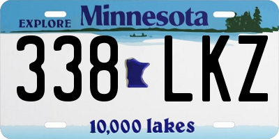 MN license plate 338LKZ