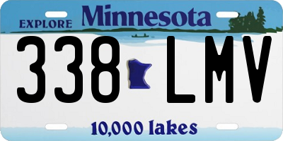 MN license plate 338LMV