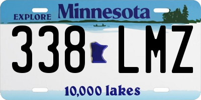 MN license plate 338LMZ