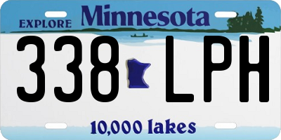 MN license plate 338LPH