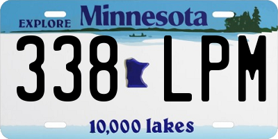 MN license plate 338LPM